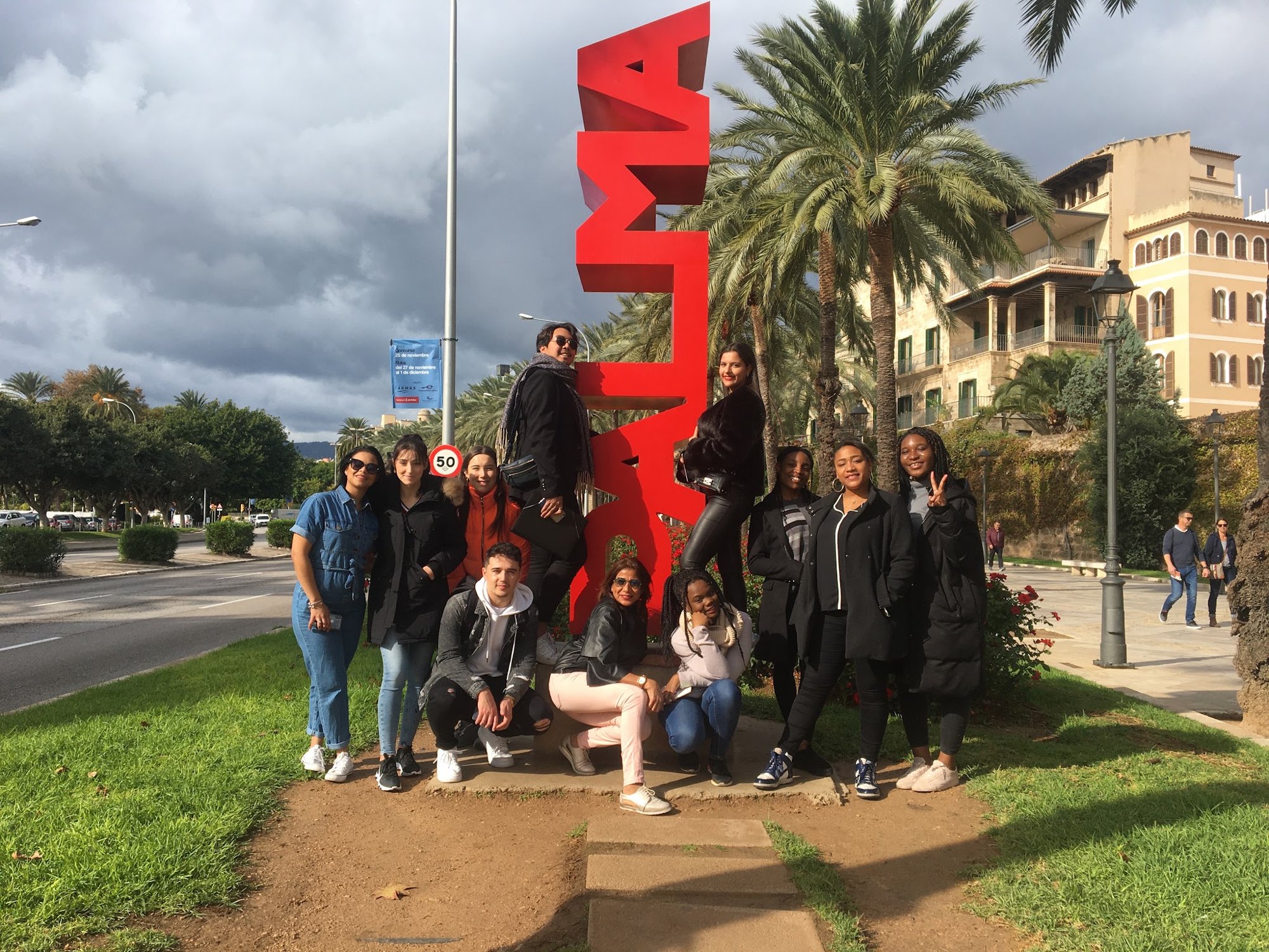 Étudiants en voyage à Palma de Majorque